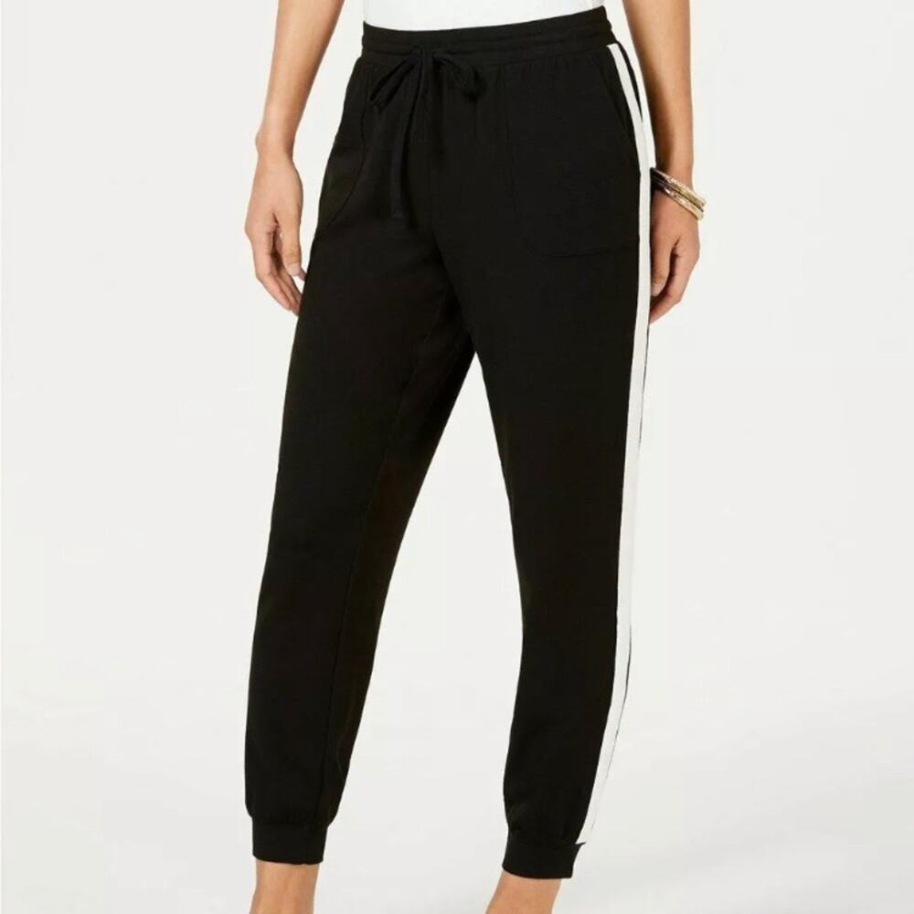 Style & Co Cuff Leg jogger with Side Stripe-0X